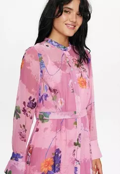 Платье-рубашка NUKYNDALL NEW DRESS Nmph, светло-розовый