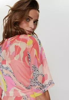 Платье-рубашка Nukyndall Nmph, лососевая роза