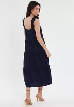 Платье-рубашка Oak Flutter Threadbare, темно-синее