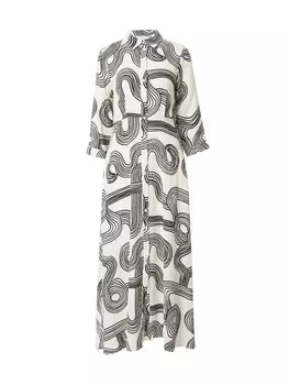 Платье-рубашка OBJECT Alli, кремовый