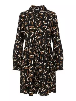 Платье-рубашка Object, черный