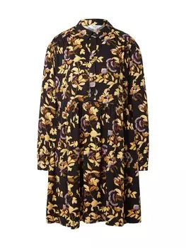 Платье-рубашка Object LAILA LILITI, черный