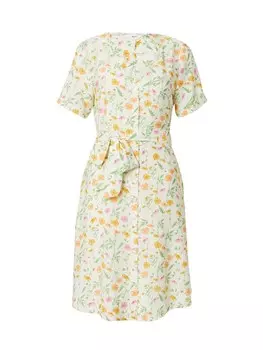 Платье рубашка OBJECT Shirt Dress OBJLORENA, слоновая кость