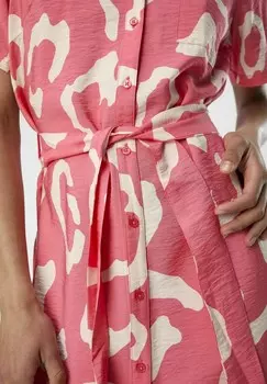 Платье-рубашка Object, светло-красный