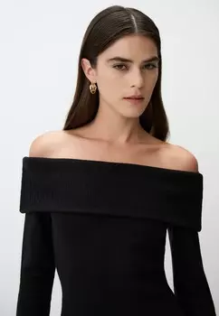 Платье-рубашка OFF-SHOULDER Jimmy Key, черный