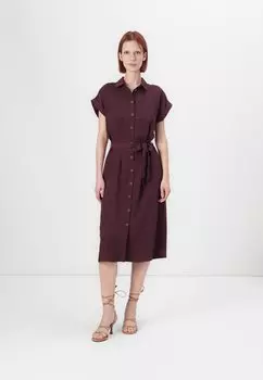 Платье-рубашка ONLHANNOVER SHIRT DRESS ONLY, бургундия