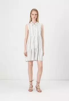 Платье-рубашка ONLSIESTA SHIRT DRESS ONLY, Cloud Dancer/Cloud Blue