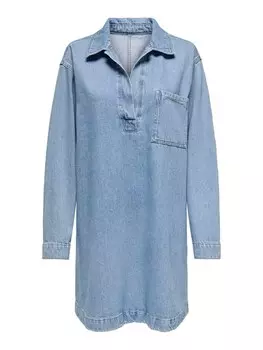 Платье-рубашка ONLY BIRDIE, цвет Blue denim/Light blue