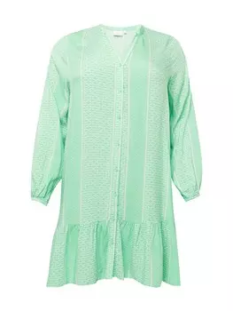 Платье-рубашка ONLY Carmakoma MARRAKESH, зеленый