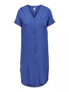 Платье-рубашка Only Carmakoma, синий