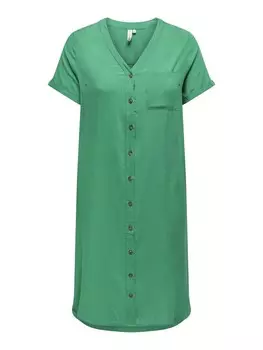 Платье-рубашка Only Carmakoma, зеленый