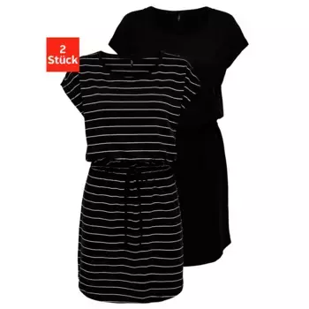 Платье-рубашка ONLY "ONLMAY LIFE S/S DRESS 2 PACK CS JRS" (2 шт. в упаковке), с возможностью индивидуального пошива, зеленый