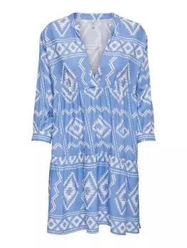 Платье рубашка ONLY Shirt Dress Ally Athena, дымно-синий