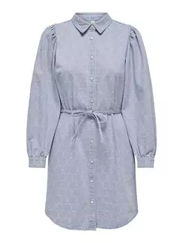 Платье рубашка ONLY Shirt Dress ROCCO-ELIZA, небесно-синий