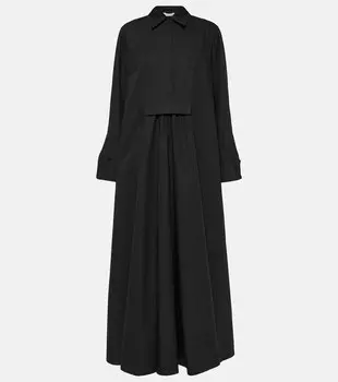Платье-рубашка ottimo из хлопка Max Mara, черный