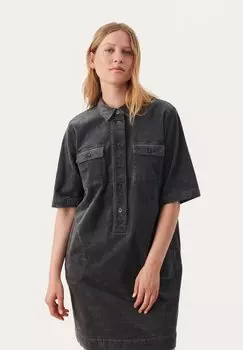 Платье-рубашка Part Two, антрацит