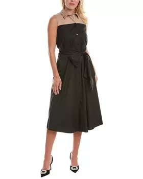 Платье-рубашка Paule Ka Midi, черный