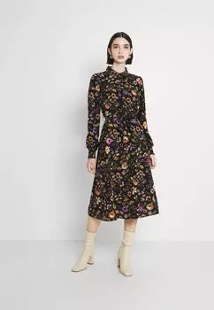 Платье-рубашка PCFALISHI MIDI SHIRT DRESS Pieces, черный