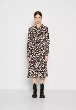 Платье-рубашка PCFALISHI MIDI SHIRT DRESS Pieces, черный