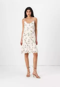 Платье-рубашка PCNYA SLIP BUTTON Pieces, кремовый