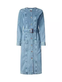 Платье-рубашка Pepe Jeans Scottie, синий деним