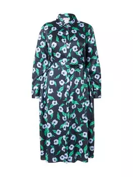 Платье-рубашка Persona by Marina Rinaldi GIUDEA, цвет Light blue/Dark blue