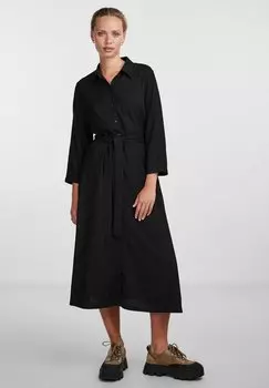 Платье-рубашка Pieces АПРЕЛЬ, черный