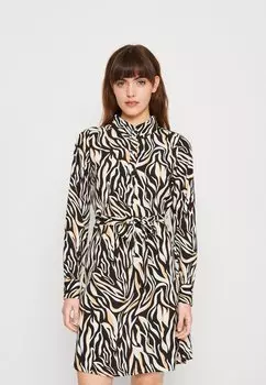 Платье-рубашка Pieces, черный