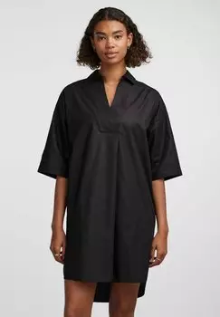Платье-рубашка Pieces, черный