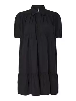 Платье-рубашка PIECES, черный