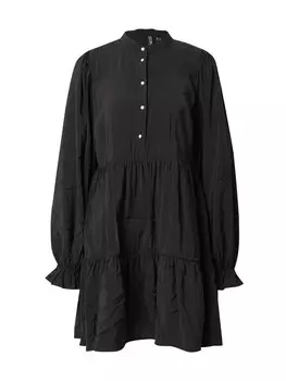 Платье-рубашка PIECES Nessa, черный