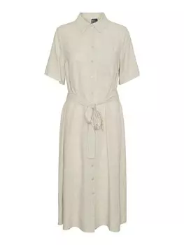 Платье-рубашка PIECES PIA, кремовый
