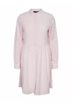 Платье-рубашка Pieces, сиреневый