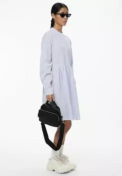 Платье-рубашка Pieces, светло-голубой