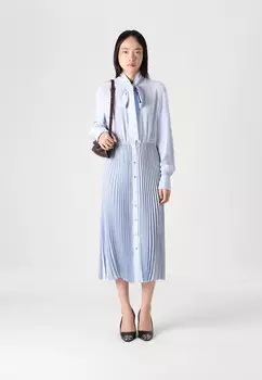 Платье-рубашка PLEATED DRESS KARL LAGERFELD, синий