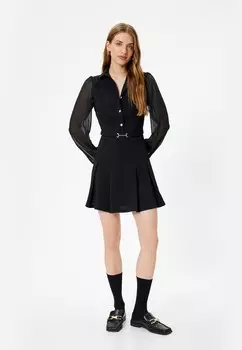 Платье-рубашка PLEATED Koton, черный