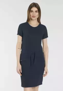 Платье-рубашка Polarino "Shirt Dress", из дышащего материала, цвет морской волны