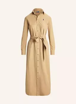 Платье-Рубашка Polo Ralph Lauren, коричневый