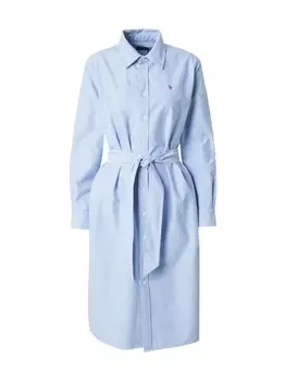 Платье рубашка Polo Ralph Lauren Shirt Dress, светло-синий