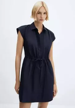 Платье-рубашка Popis-H Mango, цвет dark navy