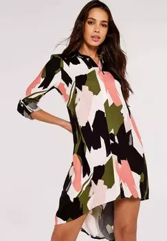 Платье-рубашка PRINT MINI Apricot, хаки