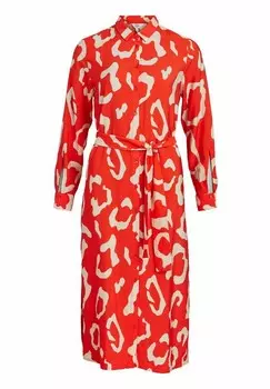 Платье-рубашка PRINT Object, оранжевый