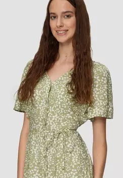 Платье-рубашка QS, зеленый