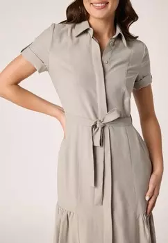 Платье-рубашка QUIOSQUE, бежевый