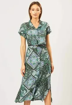 Платье-рубашка QUIOSQUE, зеленый