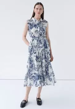Платье-рубашка RBETTY Caroll, синий