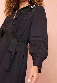 Платье-рубашка REGULAR FIT COLLARED Love & Roses, черный