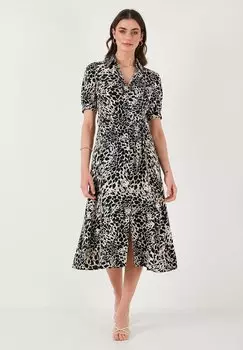 Платье-рубашка REGULAR FIT LELA, леопардовый принт