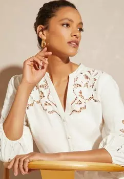 Платье-рубашка REGULAR FIT Love & Roses, белый