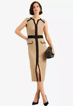 Платье-рубашка REGULAR FIT Love & Roses, бежевый